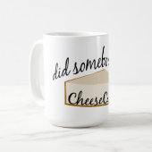 チーズケーキって誰か? コーヒーマグカップ (正面左)