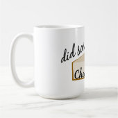 チーズケーキって誰か? コーヒーマグカップ (左)