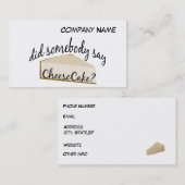 チーズケーキって誰か？ 名刺 (正面/裏面)