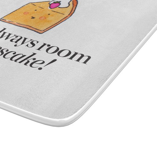 チーズケーキのための部屋が常にあります カッティングボード (角)