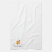 チーズケーキのための部屋が常にあります キッチンタオル (縦)