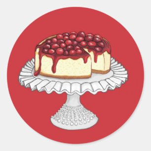チーズケーキのシール ラウンドシール