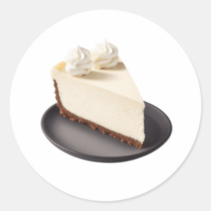 チーズケーキのスライス ラウンドシール