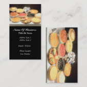 チーズケーキのベーカリーの名刺 名刺 (正面/裏面)