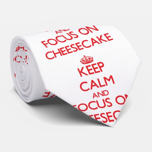 チーズケーキの平静そして焦点を保って下さい ネクタイ (ロール)