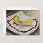 チーズケーキはがき ポストカード (正面/裏面)