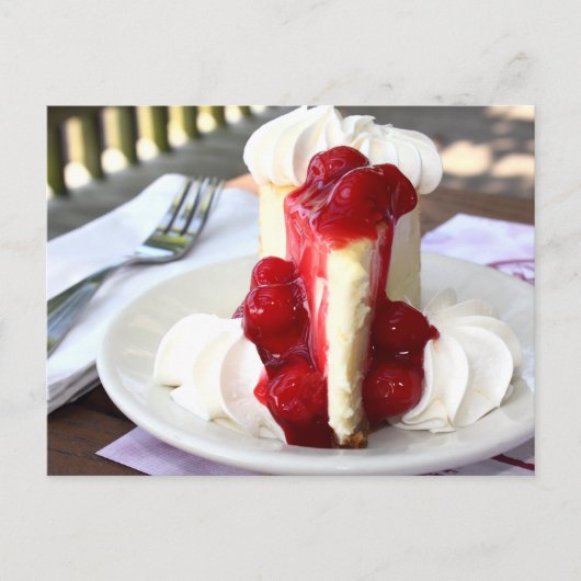 チーズケーキはがき ポストカード (正面)