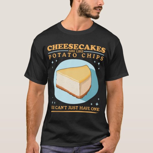 チーズケーキはチーズケーキ好き Tシャツ (正面)