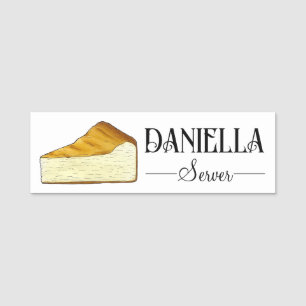 チーズケーキイタリアンスライスデザートNYCチーズケーキ 名札