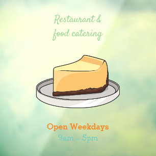 チーズケーキイラストレーション ウィンドウサイン