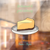 チーズケーキイラストレーション ウィンドウサイン (シート2)