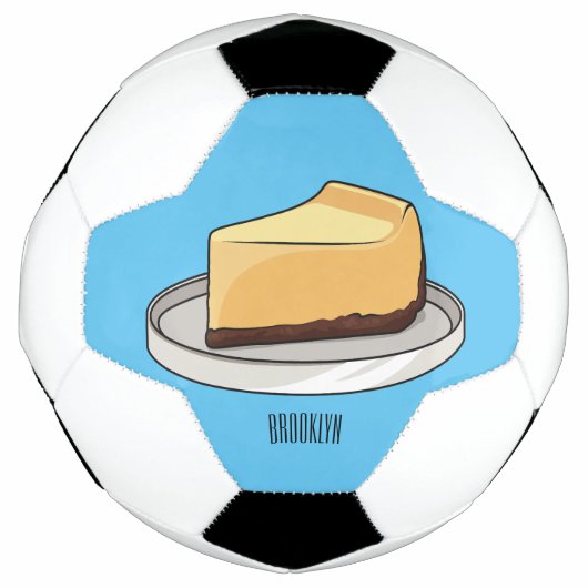 チーズケーキイラストレーション サッカーボール (正面)