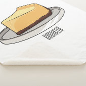 チーズケーキイラストレーション シェルパブランケット (3/4)