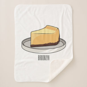 チーズケーキイラストレーション シェルパブランケット
