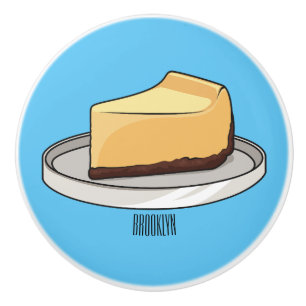 チーズケーキイラストレーション セラミックノブ