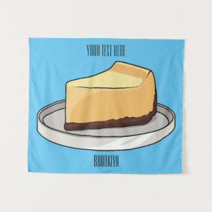 チーズケーキイラストレーション タペストリー