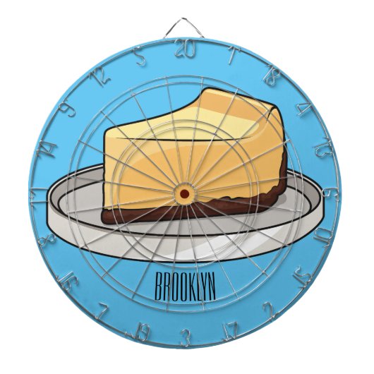 チーズケーキイラストレーション ダーツボード (正面)