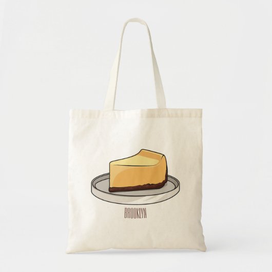 チーズケーキイラストレーション トートバッグ (正面)