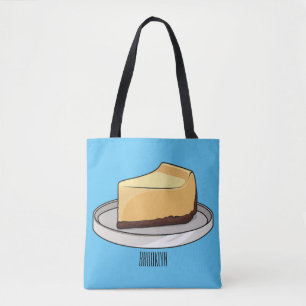 チーズケーキイラストレーション トートバッグ