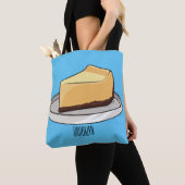 チーズケーキイラストレーション トートバッグ (クローズアップ)