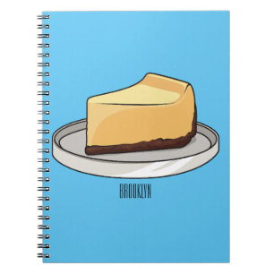 チーズケーキイラストレーション ノートブック