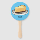 チーズケーキイラストレーション ハンドファン (裏面)