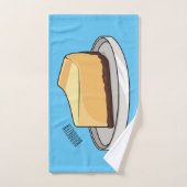 チーズケーキイラストレーション バスタオルセット (ハンドタオル)