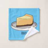 チーズケーキイラストレーション バスタオルセット (ウォッシュタオル)