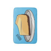 チーズケーキイラストレーション バスマット (正面縦)