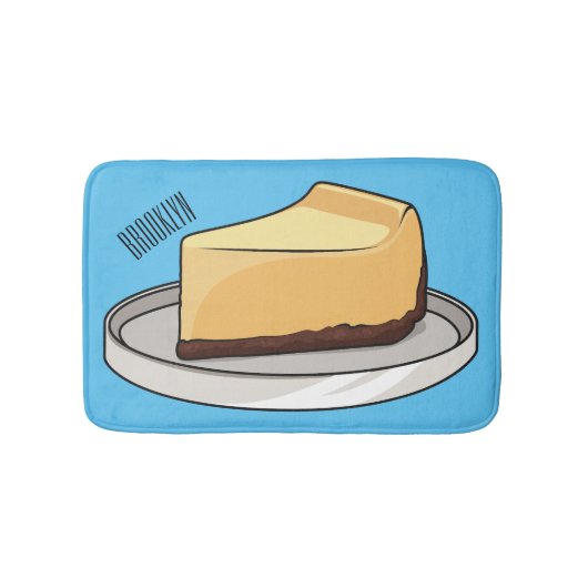 チーズケーキイラストレーション バスマット (正面)