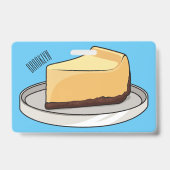 チーズケーキイラストレーション バッジ (裏面)