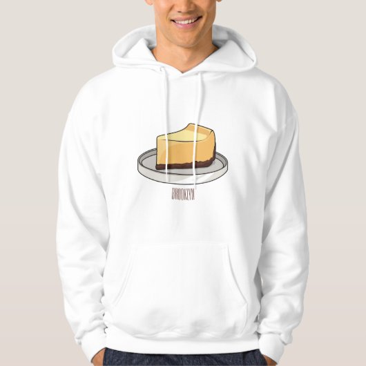 チーズケーキイラストレーション パーカ (正面)