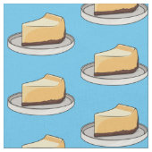 チーズケーキイラストレーション ファブリック (クローズアップ)