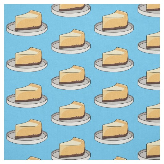 チーズケーキイラストレーション ファブリック (見本)