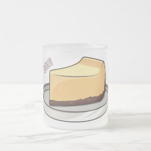 チーズケーキイラストレーション フロストグラスマグカップ