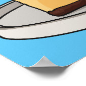 チーズケーキイラストレーション ポスター (角)