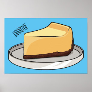 チーズケーキイラストレーション ポスター