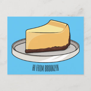 チーズケーキイラストレーション ポストカード