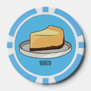 チーズケーキイラストレーション ポーカーチップ