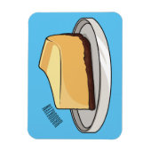 チーズケーキイラストレーション マグネット (縦)