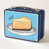 チーズケーキイラストレーション メタルランチボックス (裏面)