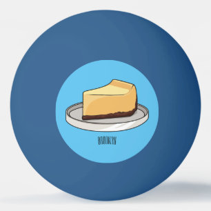 チーズケーキイラストレーション 卓球ボール