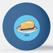 チーズケーキイラストレーション 卓球ボール (裏面)