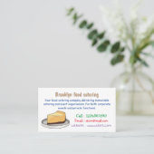 チーズケーキイラストレーション 名刺 (スタンド正面)