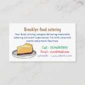 チーズケーキイラストレーション 名刺 (正面)