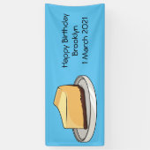 チーズケーキイラストレーション 横断幕 (縦)