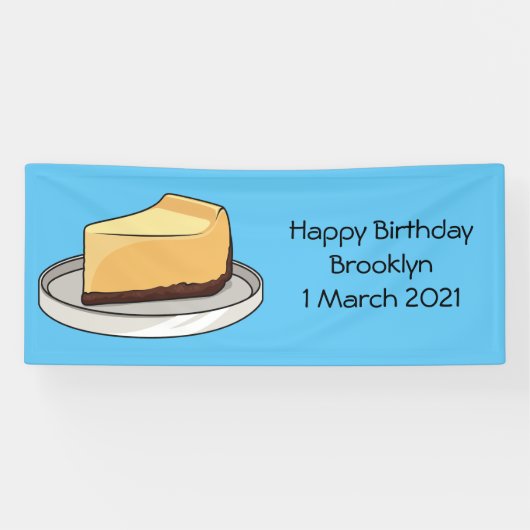 チーズケーキイラストレーション 横断幕 (横)