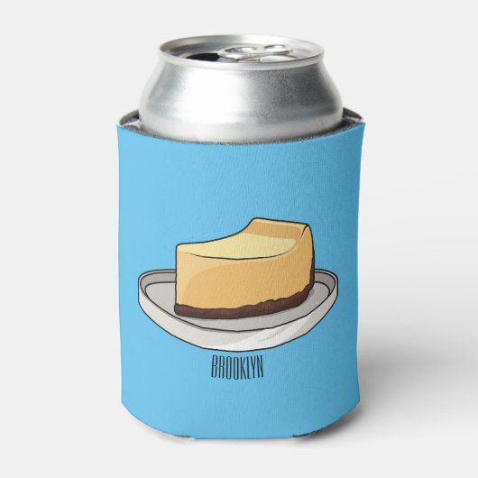チーズケーキイラストレーション 缶クーラー (缶正面)