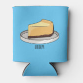 チーズケーキイラストレーション 缶クーラー (正面)