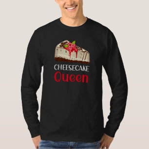 チーズケーキクイーンチーズケーキプンジョーク Tシャツ